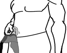 Load image into Gallery viewer, Ostomy Shower Guard designed as a unisex product, made of durable TPU material. The Shower Guard will prevent 98 percent of the ostomy bag, the skin barrier from getting soaking wet.
