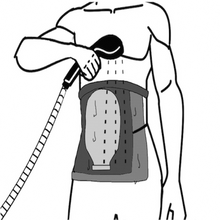 Load image into Gallery viewer, Ostomy Shower Guard designed as a unisex product, made of durable TPU material. The Shower Guard will prevent 98 percent of the ostomy bag, the skin barrier from getting soaking wet.