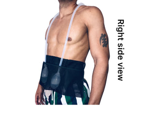 Surgery Drain Holder is designed to hold four drainage tubes securely while showering and walking.
