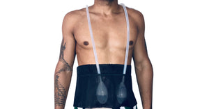 Surgery Drain Holder is designed to hold four drainage tubes securely while showering and walking.