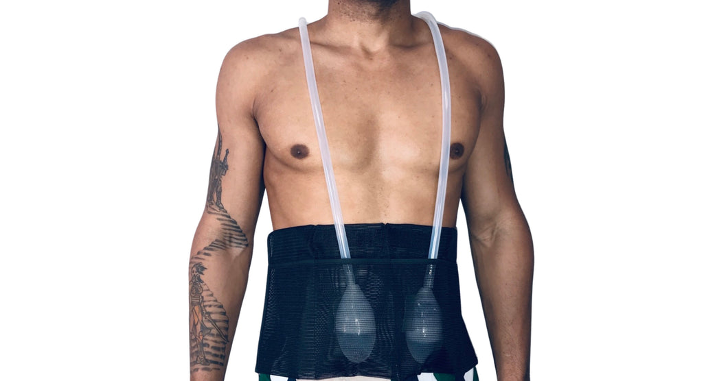 Surgery Drain Holder is designed to hold four drainage tubes securely while showering and walking.